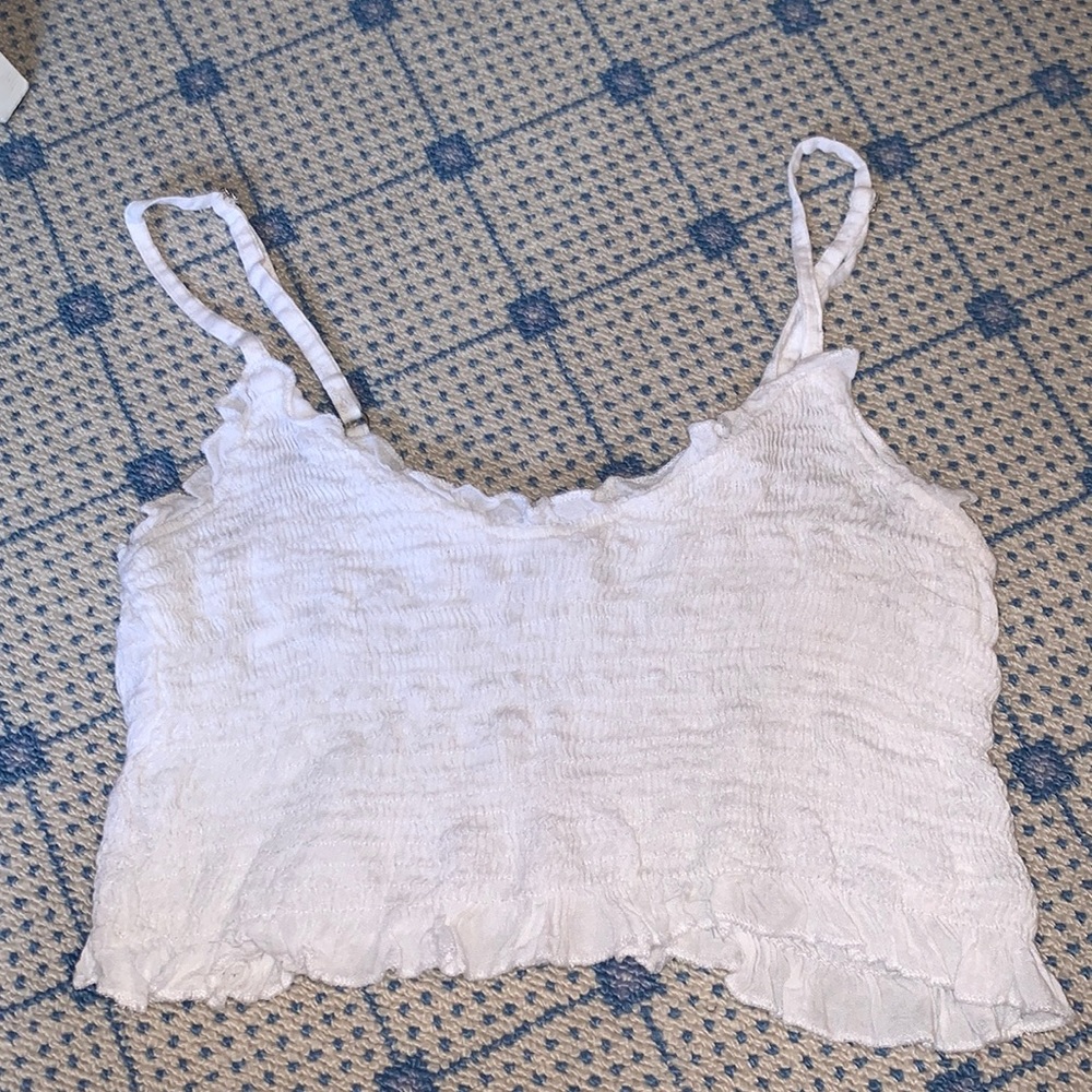 White crop top